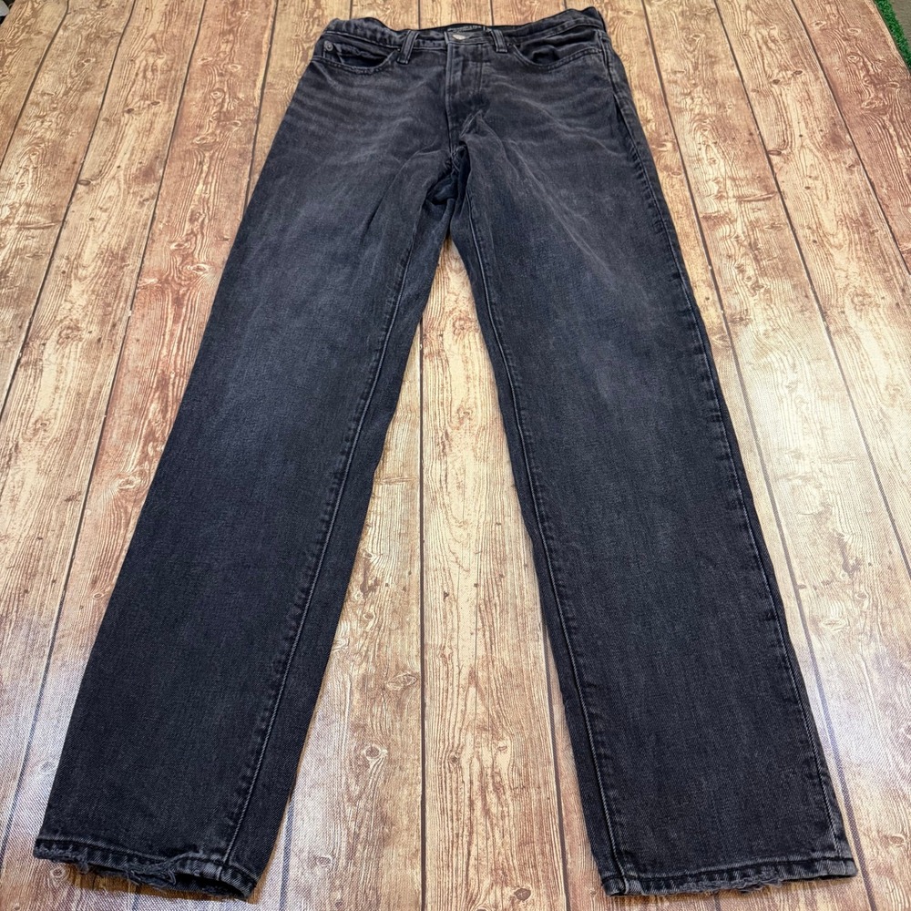 Abercrombie & Fitch 90s Straight Jeans Mens 29W 32L Black Vintage Stretch